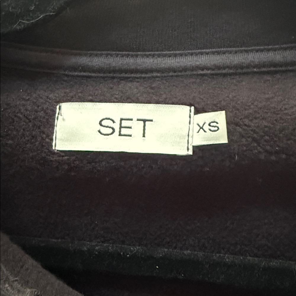 SET ACTIVE Half Zip Sweatshirt  XS NWOT - Picture 6 of 7